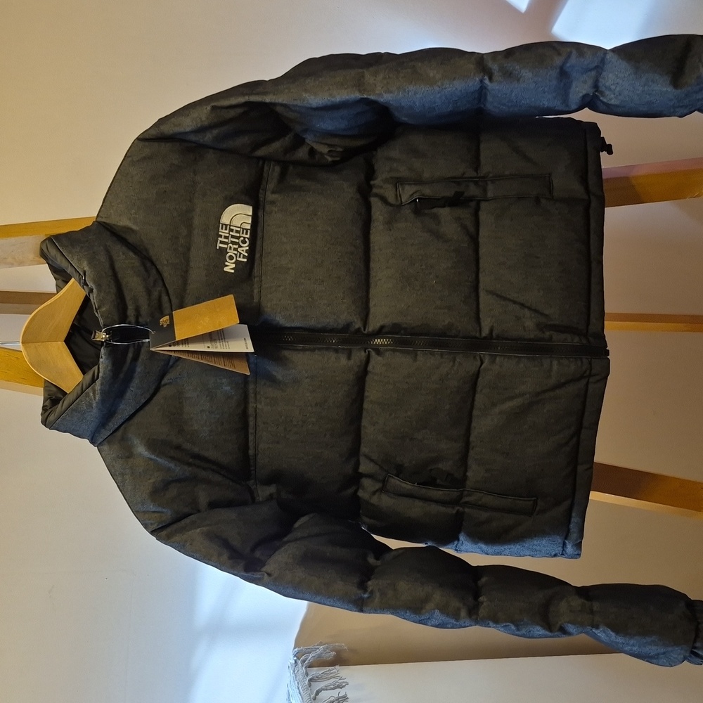 The North Face Reversible Charcoal Puffer Jacket